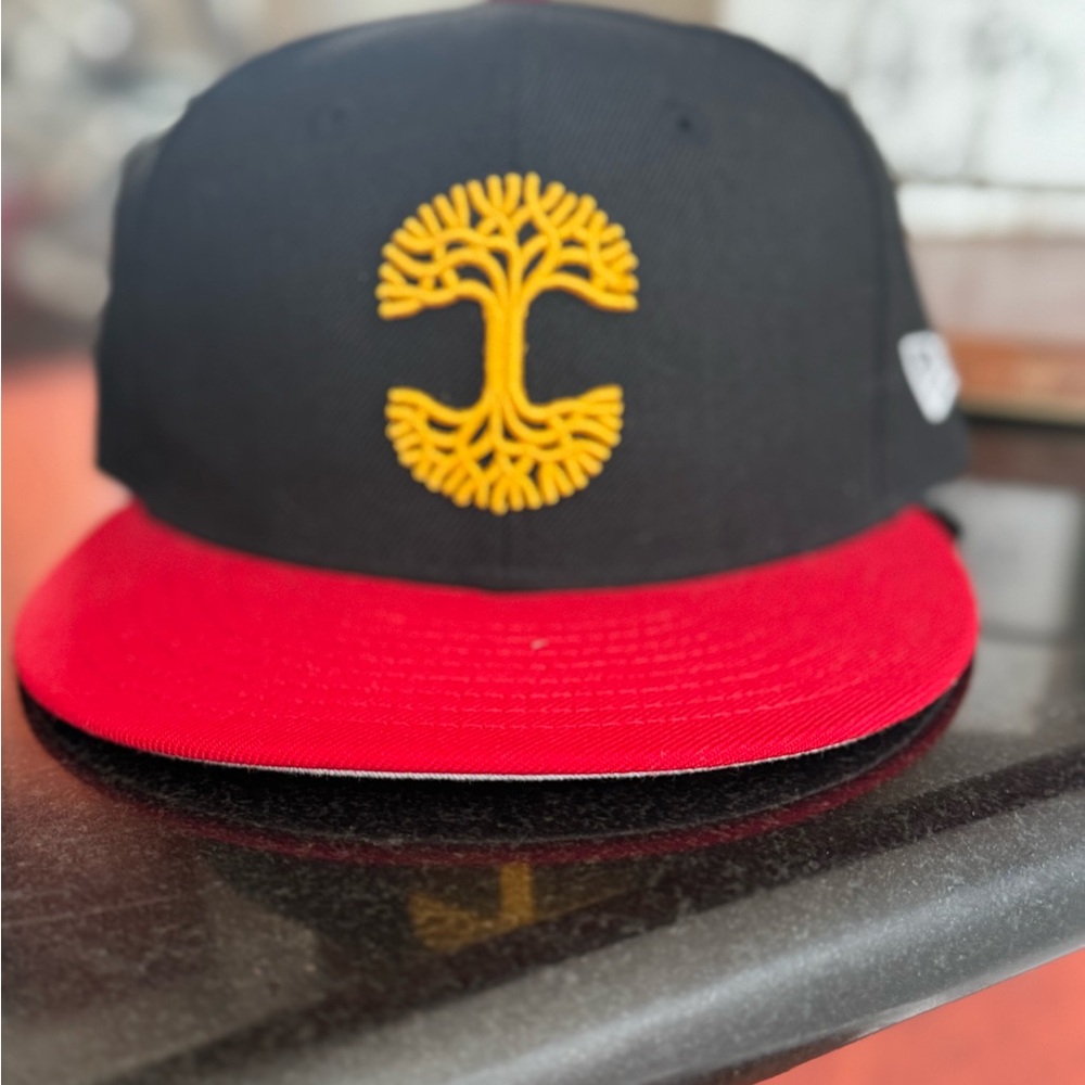 Fitted New Era 7 3/8 Hat. Oakland